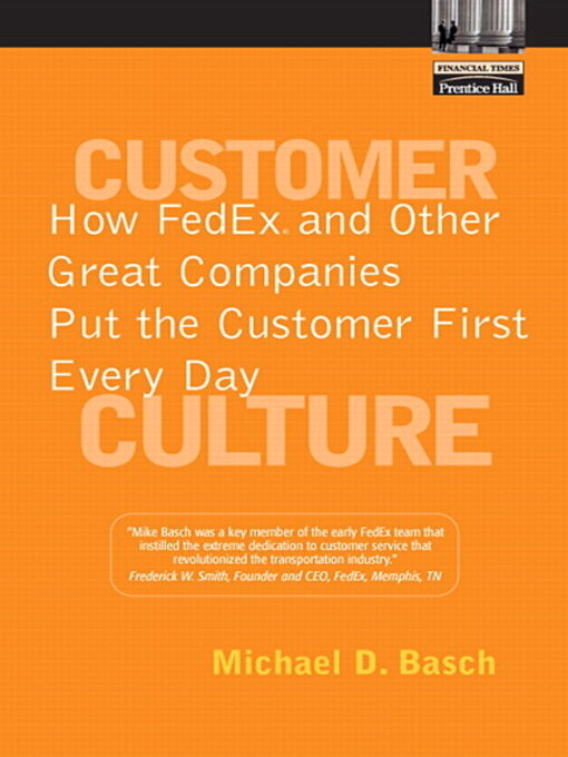 Title details for Customer Culture by Michael D. Basch - Available
